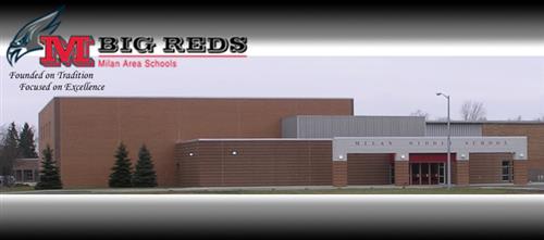milan middle school exterior 